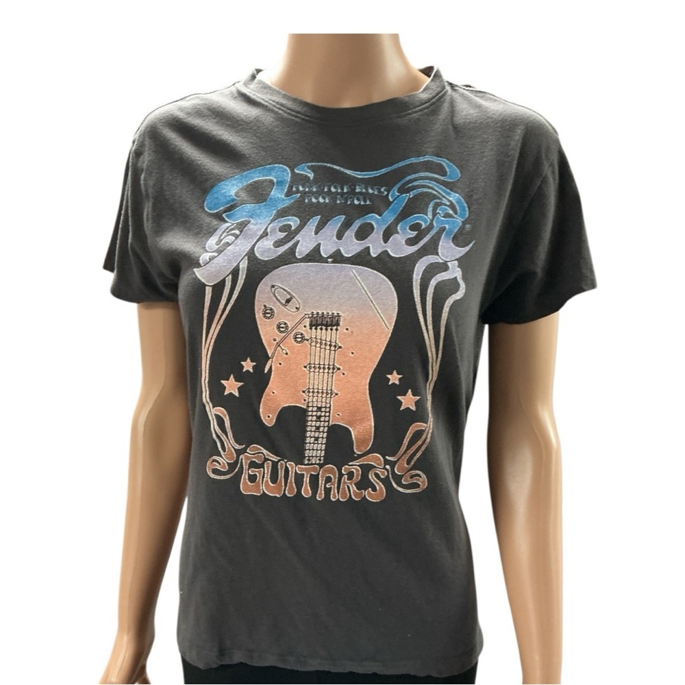Fender - EC - Graphic Tee - Black and Blue Graphic